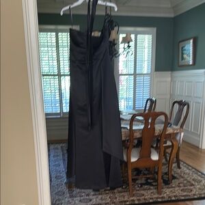Bill Levkoff Elegant Black Halter Dress
